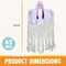 43" Halloween Hanging Ghost Decoration, Halloween Scary Hanging Ghost Girl with Light-Up Head for Halloween Outdoor, Yard, Patio Decoration, Halloween Haunted House Decorations